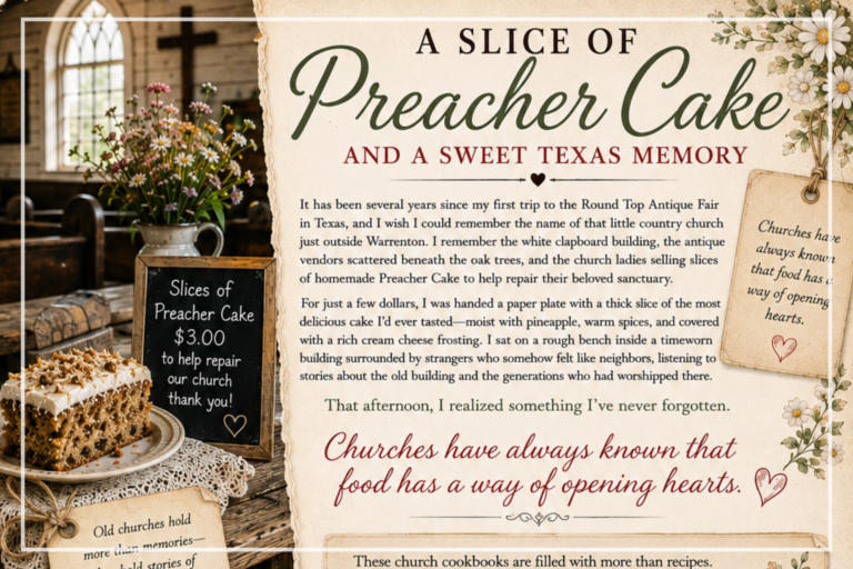 A Slice of Preacher Cake and a Sweet Texas Memory