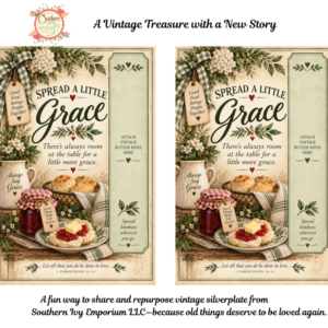 Spread a Little Grace — Vintage Silverware Story Printable