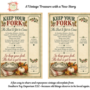 Keep Your Fork — Autumn Vintage Silverware Story Printable